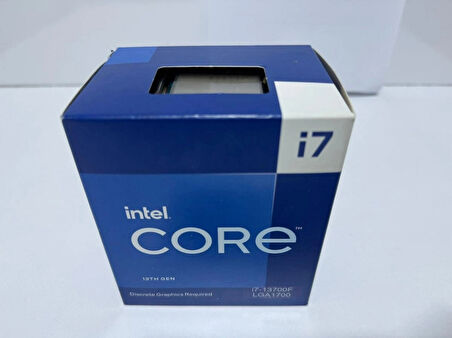 Intel Core I7-13700f 16c 2.1ghz 30mb 1700p Kutulu Fanlı İşlemci