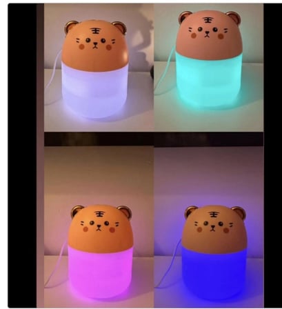 Led Işıklı Hava Nemlendiricisi Kedi Tasarımlı Buhar Makinesi