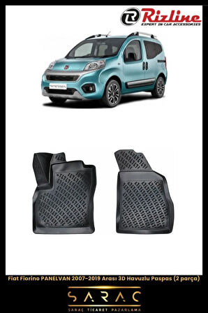 Rizline Fiat Fiorino Panelvan 2018 Model 3D Havuzlu Paspas