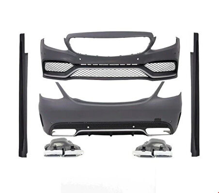 MERCEDES - C63 BODY KIT KOMPLE (ÖN-ARKA-YAN) W205 2014- - 