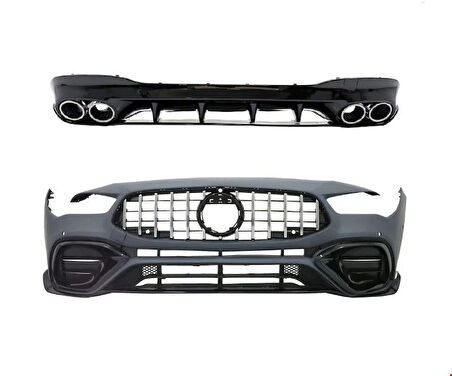 MERCEDES - CLA45 AMG BODY KİT (ÖN TAMPON-ARKA DİF) W118 2020- - 