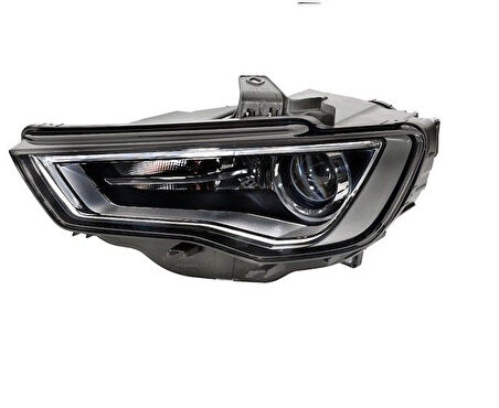 AUDİ - ÖN FAR KOMPLE ( ÇİFT BEYİN ÜZERİNDE) SOL  A3 2013- - 8V0941005C / 8V0941043C /