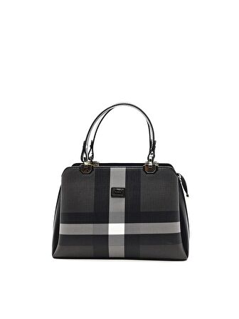 Silver Polo  Kadın  972-35877 SILVER POLO EL ÇANTASI M129 SİYAH-MAT SİYAH