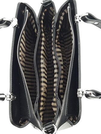 Silver Polo  Kadın  972-35877 SILVER POLO EL ÇANTASI M129 SİYAH-MAT SİYAH