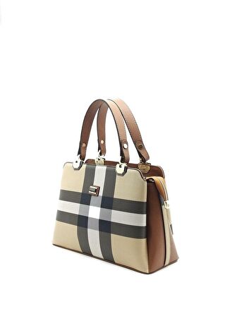 Silver Polo  Kadın  972-35878 SILVER POLO EL ÇANTASI M130 BEJ-MAT TABA