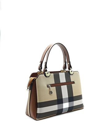 Silver Polo  Kadın  972-35878 SILVER POLO EL ÇANTASI M130 BEJ-MAT TABA