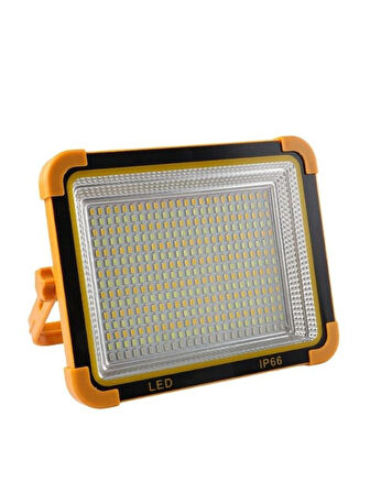 V-021 Solar Güneş Enerjili LED Taşınabilir Projektör 5 Farklı Işık Modu 200 Watt