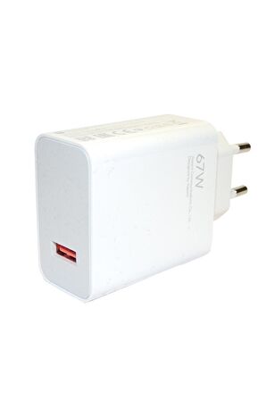 Tekno Yeb Type-C 67 Watt Hızlı Şarj Aleti Beyaz