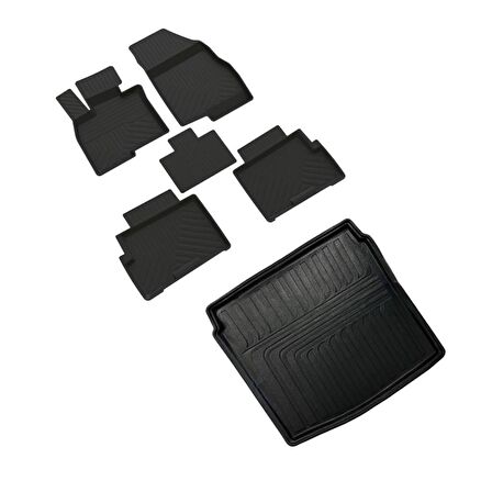 Jaecoo 7 4x2 Ferrous 4D Havuzlu Kauçuk Paspas ve 3D Bagaj Havuzu 2024 ve Üstü