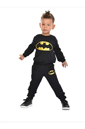 Batman baskılı erkek çocuk eşofman takımı