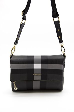 Silver Polo  Kadın  963-35911 SILVER POLO ÇAPRAZ ÇANTA MK129 SİYAH-MAT SİYAH