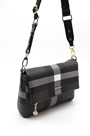 Silver Polo  Kadın  963-35911 SILVER POLO ÇAPRAZ ÇANTA MK129 SİYAH-MAT SİYAH