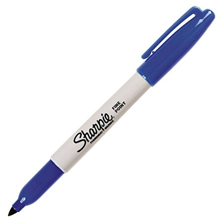 Sharpie Fine Permanent Markör Kalem Mavi - 2 adet