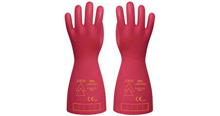 1 Çift  Elektrikçi Eldiveni  Class 0 Doğal Kauçuk Eldiven Starline Lınepro 1000v.Ac 5000v.Ac
