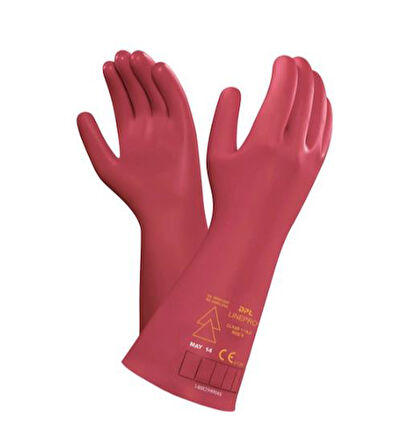 1 Çift  Elektrikçi Eldiveni  Class 0 Doğal Kauçuk Eldiven Starline Lınepro 1000v.Ac 5000v.Ac