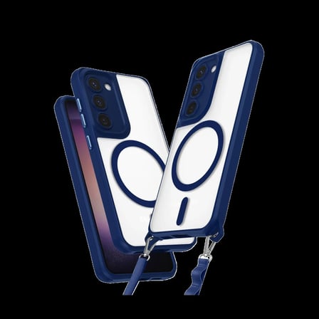 Samsung Galaxy S23 Plus Kılıf Enka Magsafe Silikon Kılıf - Lacivert