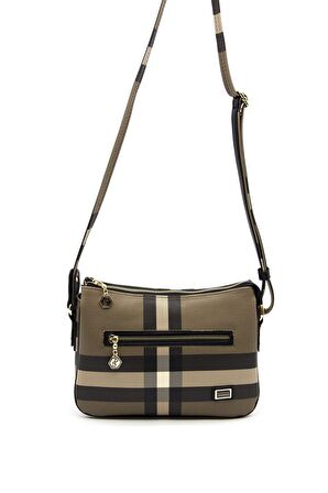 Silver Polo  Kadın  818-35958 SILVER POLO ÇAPRAZ ÇANTA MK80 KAHVE-MAT SİYAH