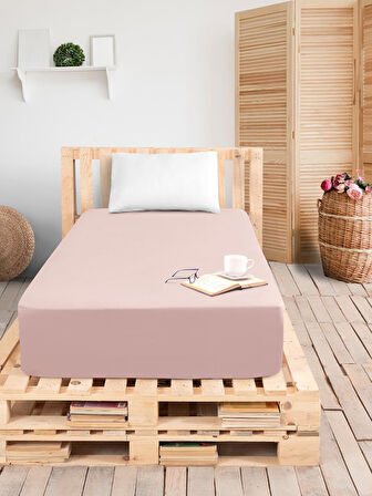 Düz Lastikli Tek Kişilik Percale Çarşaf