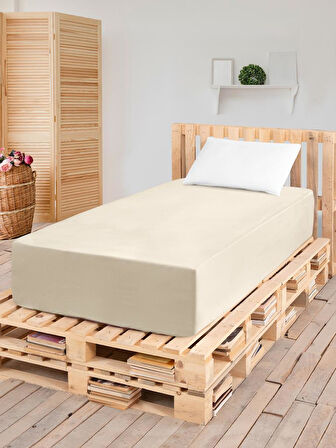 Düz Lastikli Tek Kişilik Percale Çarşaf