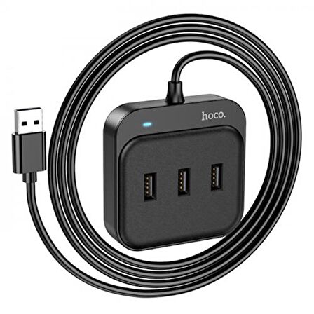 Coofbe 1.2Mt 4in1 Hub USB2.0 Çevirici USB Çoğaltıcı 4x USB2.0 Port Veri Aktarım Adaptörü Tak Çalıştır