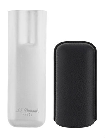 S.T. Dupont Siyah Taneli ve Krom İkili Puro Kılıfı 183260