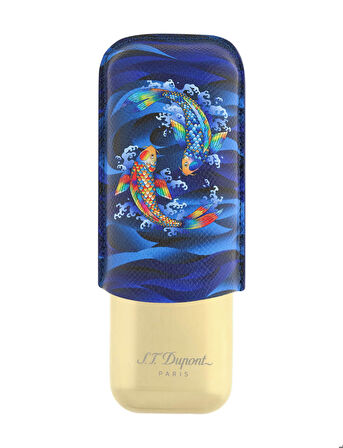 S.T. Dupont Koi Fish Golden Blue Puro Kılıfı 183497