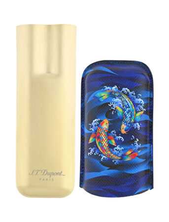 S.T. Dupont Koi Fish Golden Blue Puro Kılıfı 183497