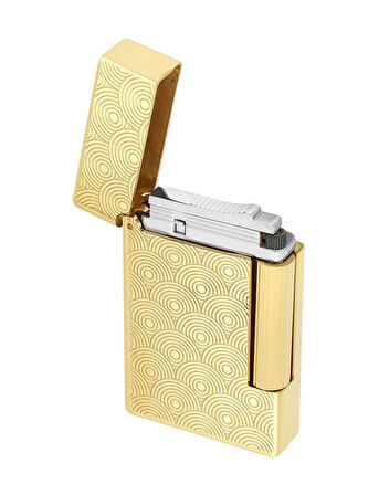 S.T. Dupont Initial Guilloche Çakmak Altın 20845