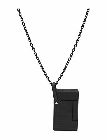 S.T. Dupont Siyah Elmas Kesim Başlıklı Çakmak Kolye 27068CH