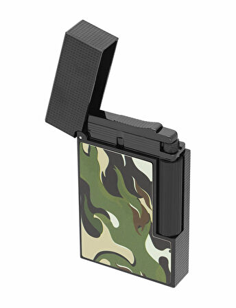 S.T. Dupont Ligne 2 Camo Haki Guilloche Çakmak C16050