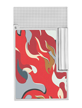 S.T. Dupont Ligne 2 Camo Kırmızı Guilloche Çakmak C16051