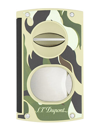 S.T. Dupont Camo Haki İki Bıçaklı Puro Kesici 3450