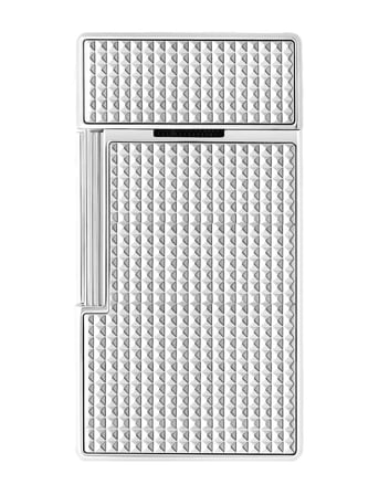 S.T. Dupont Biggy Gümüş Diamond Head Çakmak 25210