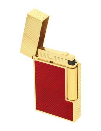 S.T. Dupont Ligne 2 Horse Mane Guilloche Kırmızı Çakmak C16089CL