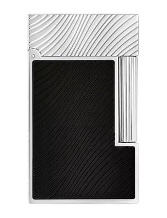 S.T. Dupont Ligne 2 Horse Mane Guilloche Horsemane Siyah Çakmak 016090CL