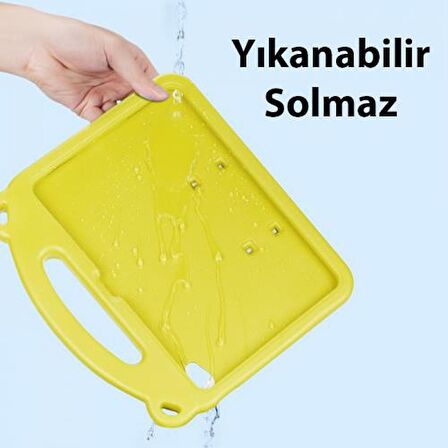 Coofbe Panda Desenli Standlı Zırhlı iPad 10.2 2022 Kılıf Yıkanabilir iPad 10.2 Kılıf Kalem Yerli