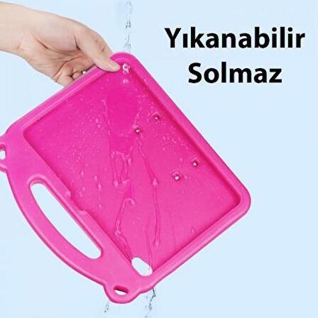Coofbe Panda Desenli Standlı Zırhlı iPad 10.2 2022 Kılıf Yıkanabilir iPad 10.2 Kılıf Kalem Yerli