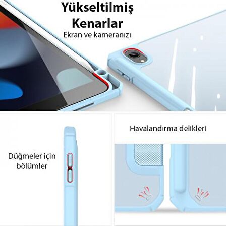Coofbe Manyetik Kapaklı Kalem Yerli Standlı iPad 10.2 2022 Kılıf Şeffaf Arka Kapaklı iPad 10.2 Tablet Kılıf