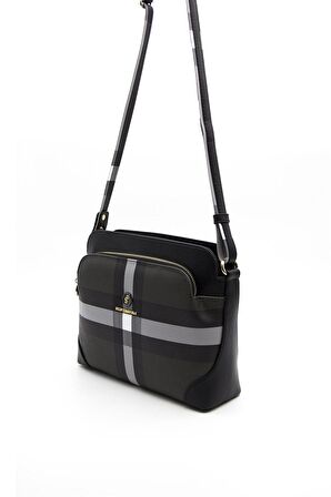 Silver Polo  Kadın  364-35984 SILVER POLO ÇAPRAZ ÇANTA MK129 SİYAH-MAT SİYAH