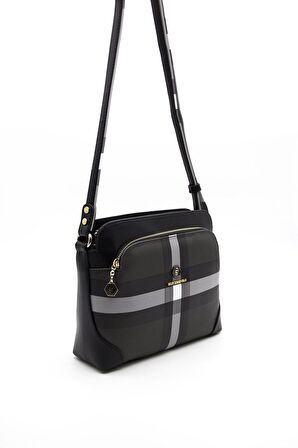 Silver Polo  Kadın  364-35984 SILVER POLO ÇAPRAZ ÇANTA MK129 SİYAH-MAT SİYAH