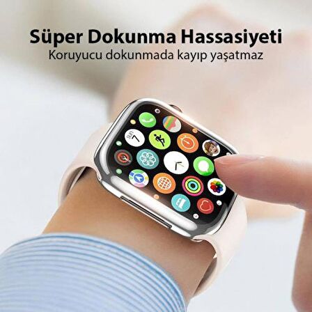 Coofbe Full Korumalı TPU Apple Watch Ultra Kılıf Hassas Dokunuş Apple Watch Ultra 49mm Kılıf Koruma