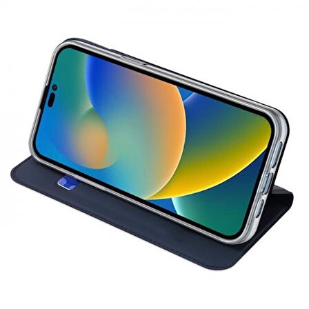 Coofbe Kapaklı Cüzdanlı Kart Bölmeli Standlı iPhone 14 Pro Kılıf Pu Deri iPhone 14 Pro Kapaklı Kılıf