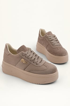 Kadın Kalın Taban Tokalı Sneaker