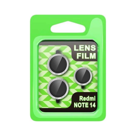 Xiaomi Note 14 5g Raze Metal Kamera Lens - Gümüş iegxx