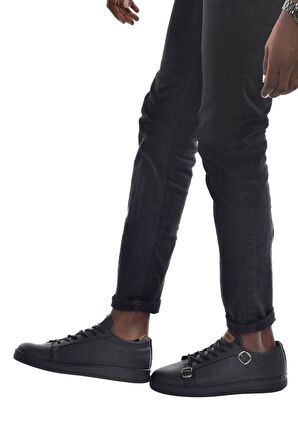 CH191 CST Side Buckle Erkek Ayakkabı SIYAH