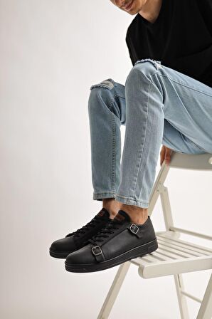 CH191 CST Side Buckle Erkek Ayakkabı SIYAH