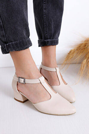 Jane Topuklu Ten Cilt Ayakkabı