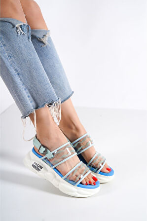 MİRMAR MAVİ SPOR KADIN YAZ SANDALET