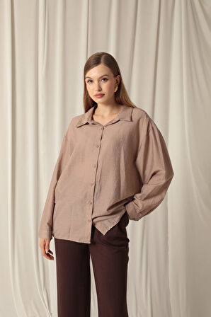 İki İplik Kumaş Kadın Saks Sweat