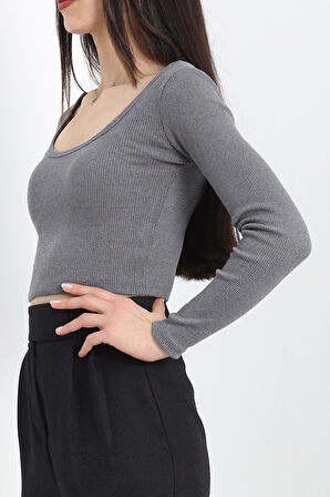 Kare Yaka Crop Body Füme - 19338.1567.